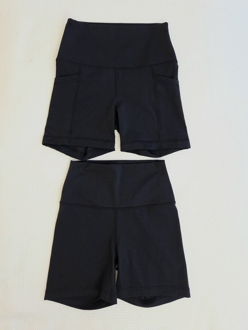 2 Pcs - High Waisted Biker Shorts 5"